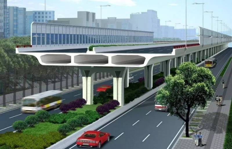 阜阳霞光大道高架桥